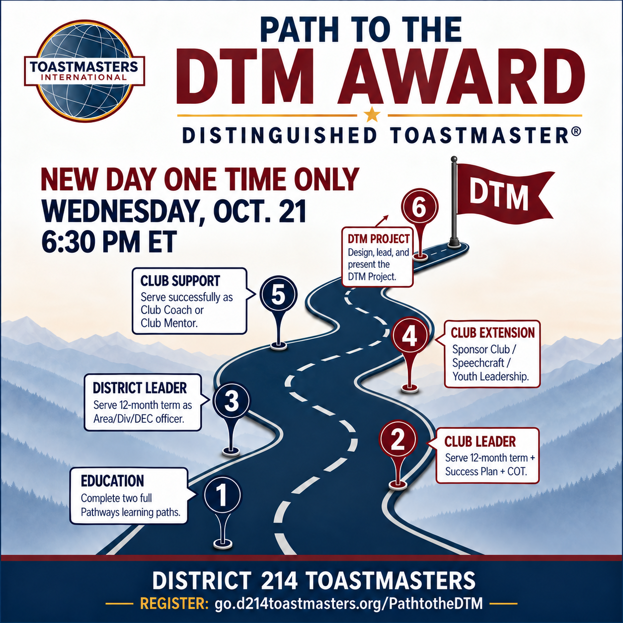 Path to DTM Award – New Day One Time Only